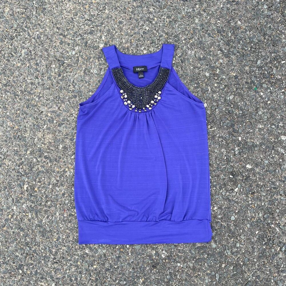 Iz-byer Women's Purple and Blue Vest